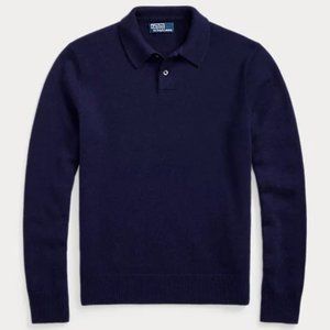 Polo Ralph Lauren Cashmere Long-Sleeve Polo Sweater
